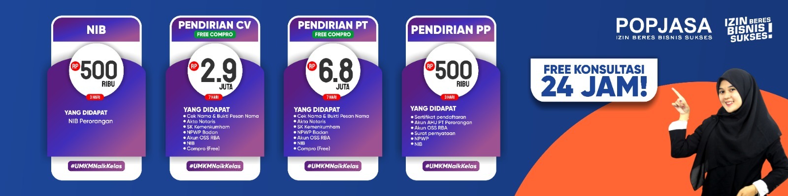ingin membuat cv/pt dengan cepat popjasa solusinya